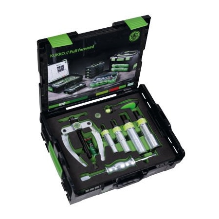 Kukko Quality Tools Kukko Int, Extractor Set Wth Counterstay & Slide Hammer, 1 1/8in28mm To 2-3/4in70mm K-22-B